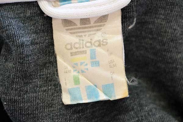 90s adidasアディダス トラックジャケット 黒×白×緑 XL