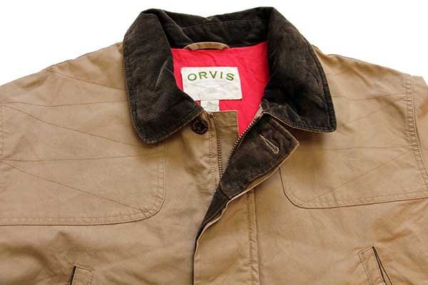 2000年代 ORVIS オービス ステンカラーコート 防寒  大きいサイズ ツイード カーキ (メンズ XXL)   O6232