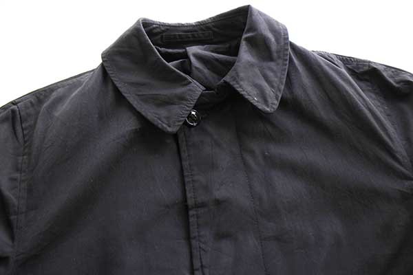70s 米軍 U.S.NAVY レインコート 黒☆ステンカラー - Sixpacjoe