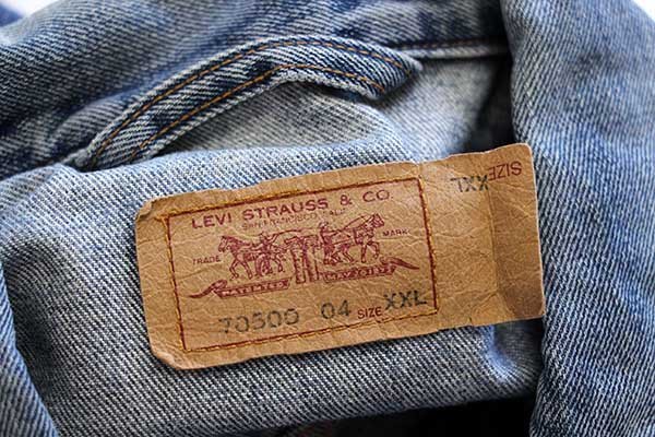 00s トルコ製 Levi'sリーバイス 70500 デニムジャケット XXL