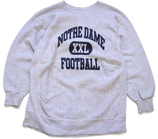 【Champion 】XL リバースウィーブNOTREDAME FOOTBALL