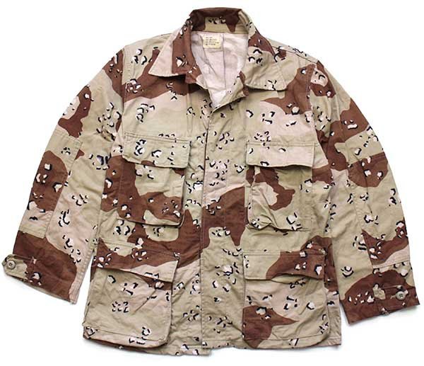 80s 米軍 U.S.ARMY チョコチップ デザートカモ BDU ジャケット S-XS