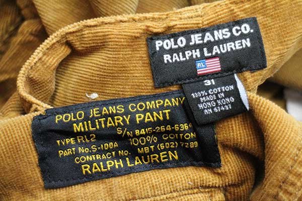 00s POLO JEANSポロ ジーンズ ラルフローレン コットン コーデュロイ