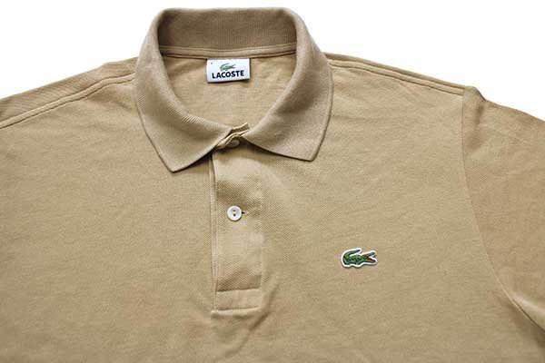 90s LACOSTEラコステ ワンポイント コットン 鹿の子 ポロシャツ