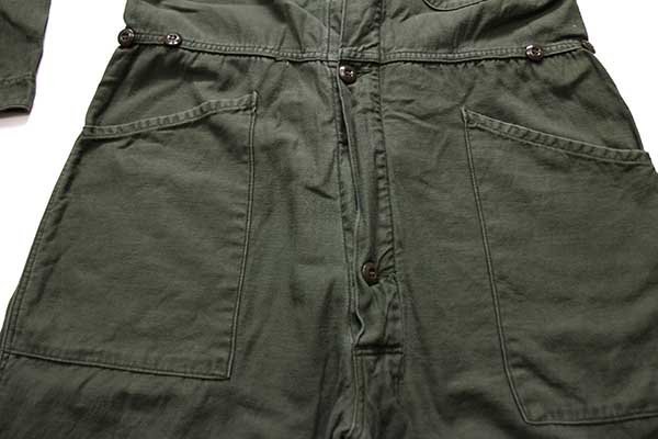 80s 米軍 U.S.ARMY コットンサテン カバーオール オールインワン