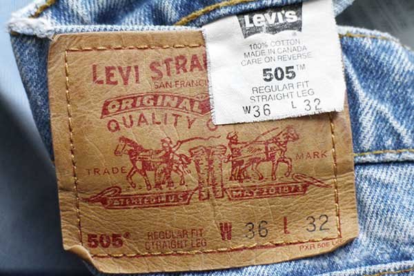 90s カナダ製 Levi'sリーバイス 505 デニムパンツ w36 L32