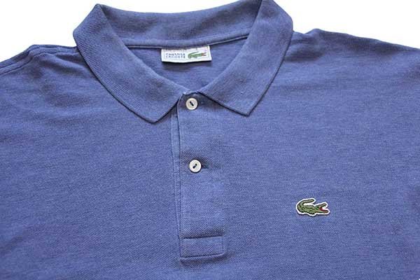 70s フランス製 CHEMISE LACOSTE ラコステ ワンポイント コットン 