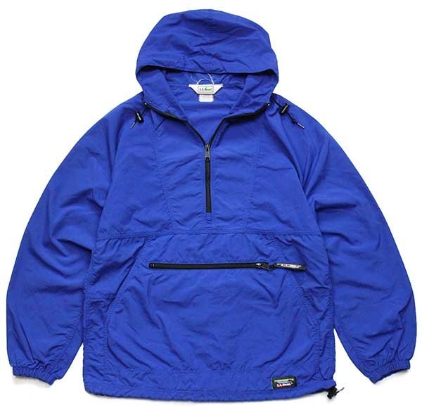 90s L.L.Bean ナイロン アノラックパーカー 青 S - Sixpacjoe Web Shop