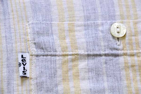 90s イタリア製 Levi'sリーバイス ランダムストライプ×メッシュ