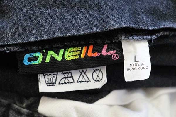 90s O'NEILLオニール コットン ショートパンツ 炭黒 L☆ショーツ