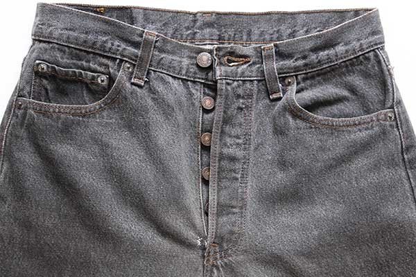 80s USA Levi’s 501 先染めブラック W30/L32