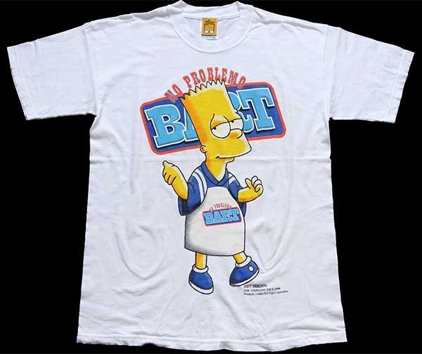 90s The Simpsons シンプソンズ NO PROBLEMO BART バート コットンT 
