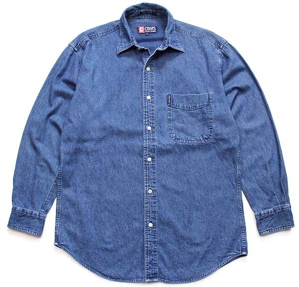 00s CHAPS ラルフローレン デニムシャツ M - Sixpacjoe Web Shop