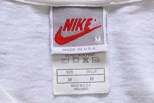 90s USA製 NIKEナイキ JORDAN ジョーダン AUTHENTIC WORLD WIDE コットンTシャツ 白 M