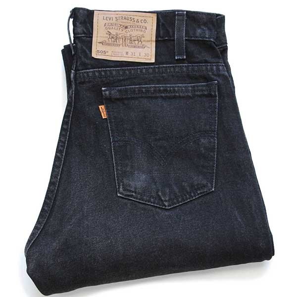 Levi's505 ブラックデニム　w31 L30