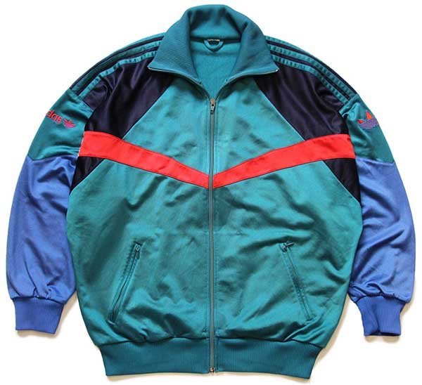 90s adidas　トラックジャケット　ジャージ　ハイネック　トレフォイルロゴ