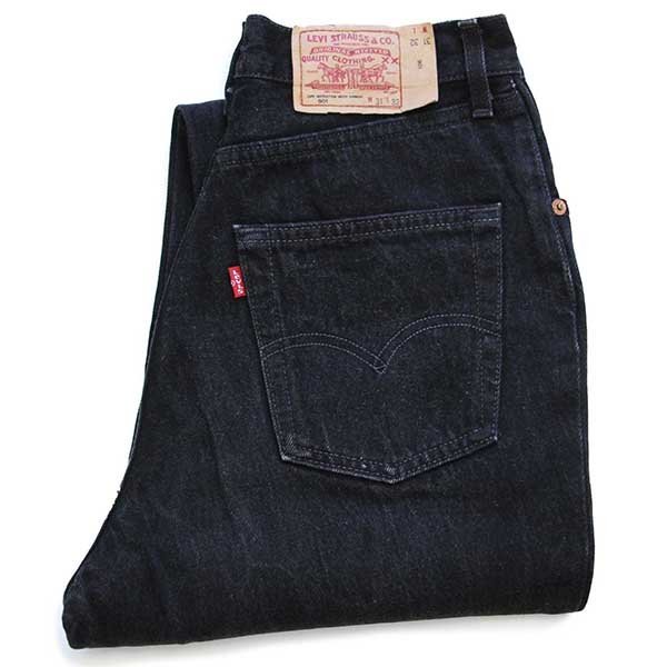 90s フランス製 Levi'sリーバイス 901 ブラック デニムパンツ カスタム