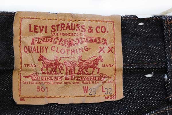 デッドストック☆80s USA製 Levi'sリーバイス 501 先染め ブラック