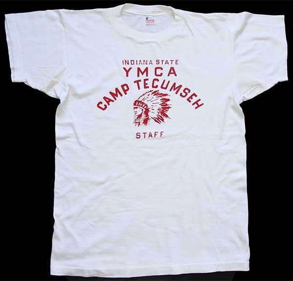 60s USA製 CHAMPIONチャンピオン ランタグ YMCA CAMP TECUMSEH ...
