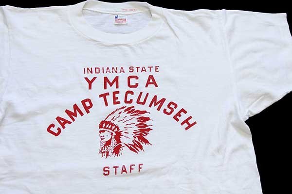 60s USA製 CHAMPIONチャンピオン ランタグ YMCA CAMP TECUMSEH ...