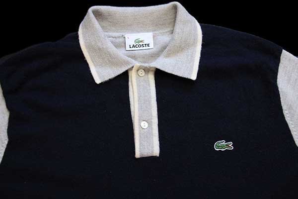 90s "Y'S" elbow patch knit polo shirt