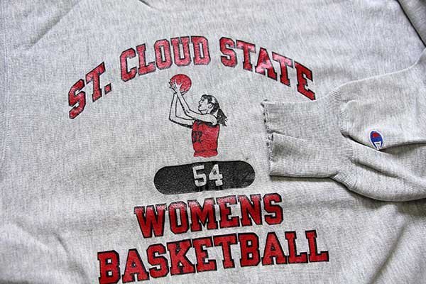 90s USA製 Championチャンピオン ST.CLOUD STATE 五段中抜き