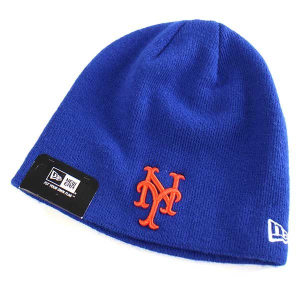 未使用☆NEW ERA MLB NY Mets ニューヨークメッツ ロゴ刺繍 アクリル