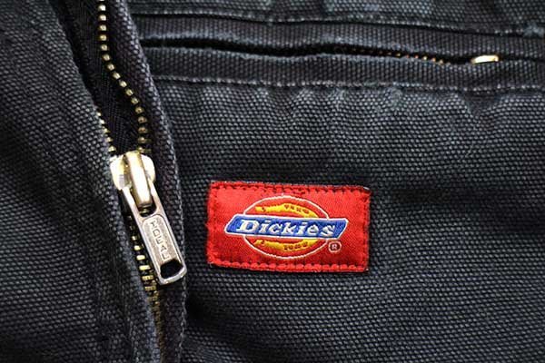 90s Dickies ディッキーズ ブラック 黒 ジップアップ ジャケット