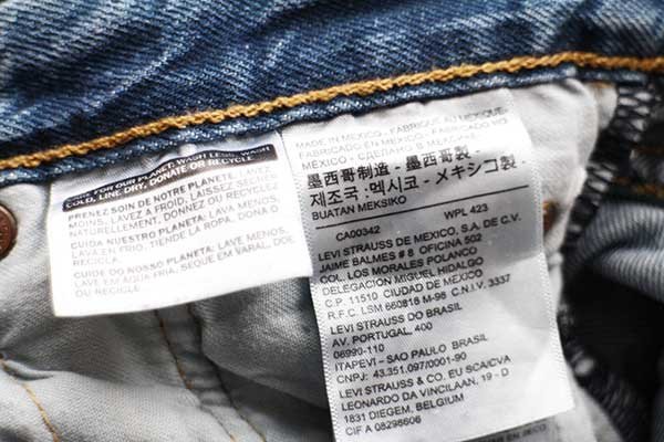 メキシコ製 Levi'sリーバイス 501 デニムパンツ w30 L32☆SDP2201 