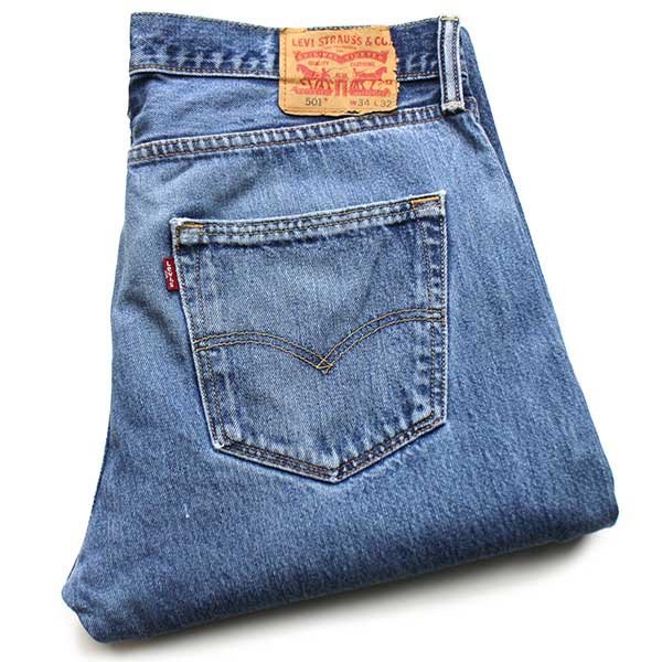 メキシコ製 Levi'sリーバイス 501 ダメージ デニムパンツ w34 L32★SDP2193