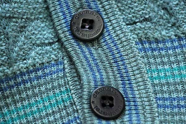 80's~90's ITALY Knit Cardigan 総柄ニット カーディガン