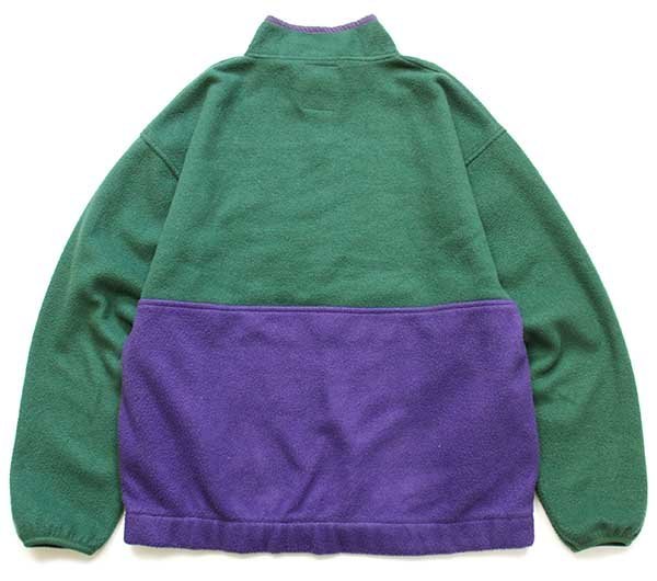 90s GAPギャップ ARCTIC LIGHT FLEECE バイカラー ハーフジップ プル