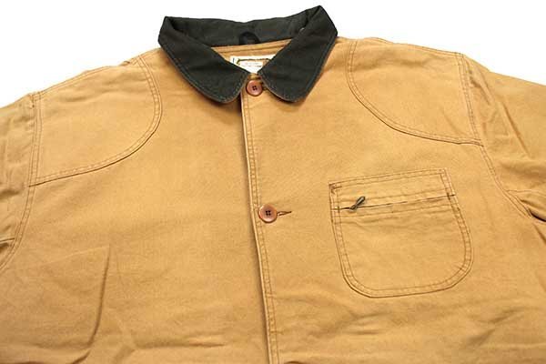 90s USA製 L.L.Bean タータンチェック ウールライナー ダック地