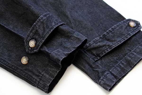 90s DENIM&Co. ラグ柄 フリースライナー付き ブラック デニム