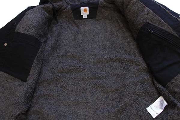 carharttカーハート シェルパラインド ダック地 バートレット ジャケット パーカー 黒 S - Sixpacjoe Web Shop