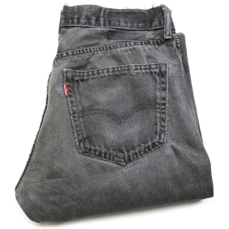 Levi'sリーバイス 505 ブラック デニムパンツ ボロ w33☆SDP2213 ...