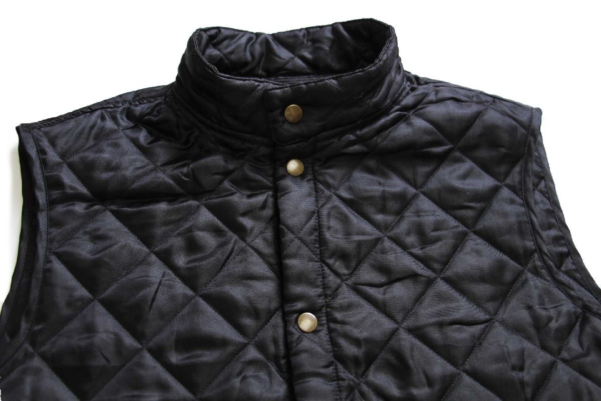 Belstaffベルスタッフ スタンドカラー VALTHERM ナイロン キルティングベスト 黒 S - Sixpacjoe Web Shop
