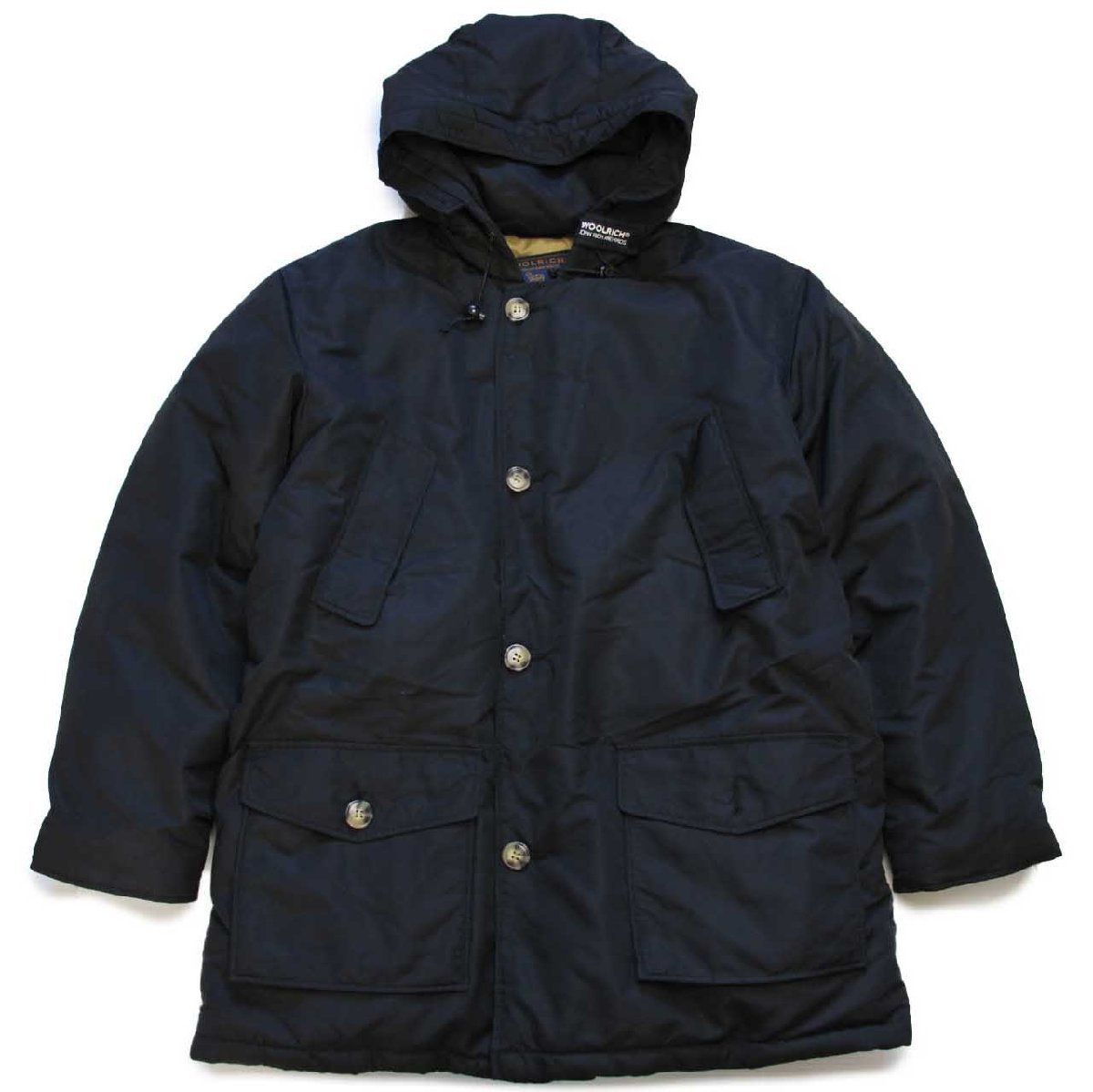 黒素材00s USA製 WOOLRICH JOHN RICH&BROS ウールリッチ アーク