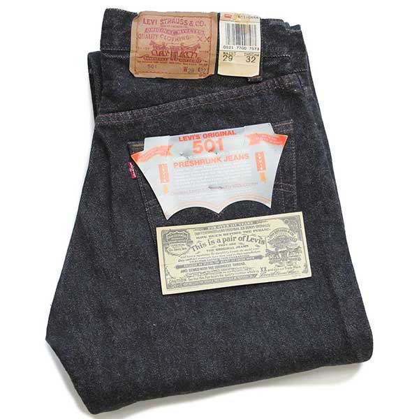 デッドストック☆80s USA製 Levi'sリーバイス 501 先染め ブラック