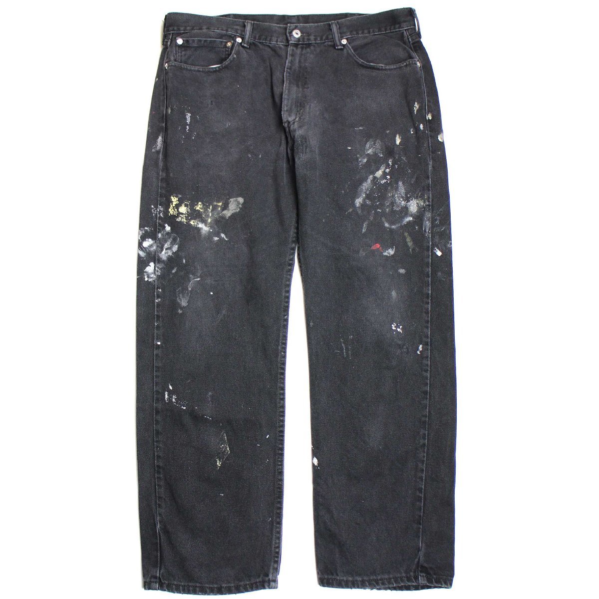 メキシコ製 Levi'sリーバイス 505 ブラック デニムパンツ ペンキ飛び メキシコ製 Levi'sリーバイス 505 ブラック デニムパンツ ペンキ飛び