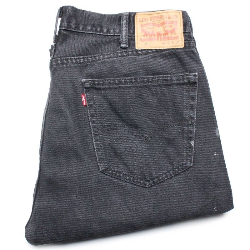 メキシコ製 Levi'sリーバイス 505 ブラック デニムパンツ ペンキ飛び メキシコ製 Levi'sリーバイス 505 ブラック デニムパンツ ペンキ飛び