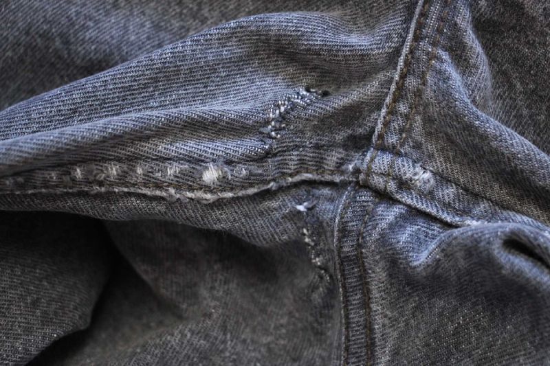80s フランス製 Levi'sリーバイス 501 先染め ブラック デニム