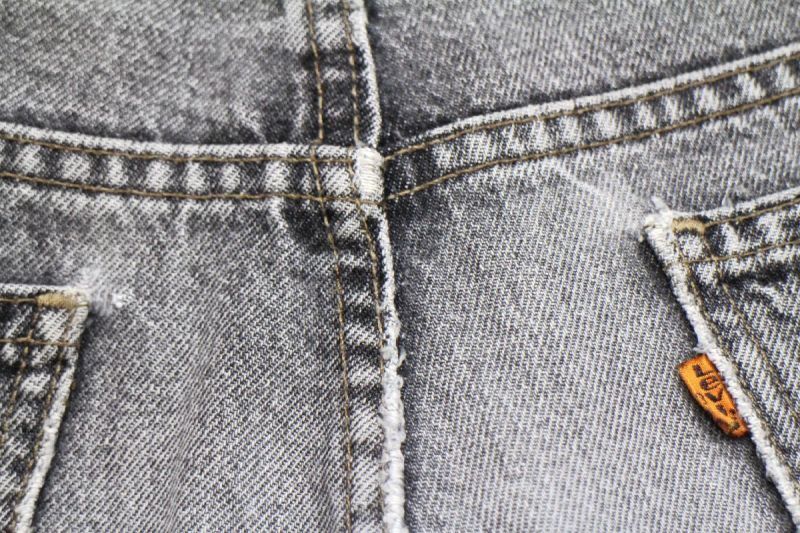 90s カナダ製 Levi'sリーバイス 先染め ブラック デニムパンツ