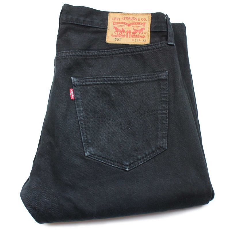 【極美品】LEVI’S ブラックデニム 501xx W34 L32 ビンテージもちろんシルエットも抜群