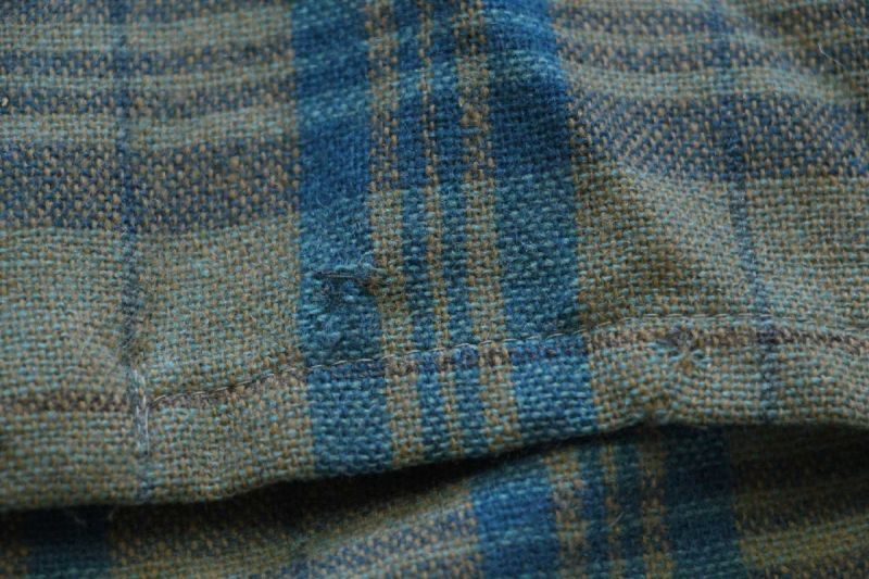 70s Penneys TOWNCRAFT タータンチェック ウール オープンカラー