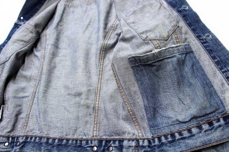 00s Levi'sリーバイス 70500 ダメージ デニムジャケット☆ユーロ