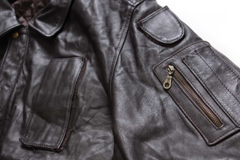 コメント無しでの即購入可能ですVintage VeraPelle Leather Jacket イタリア製