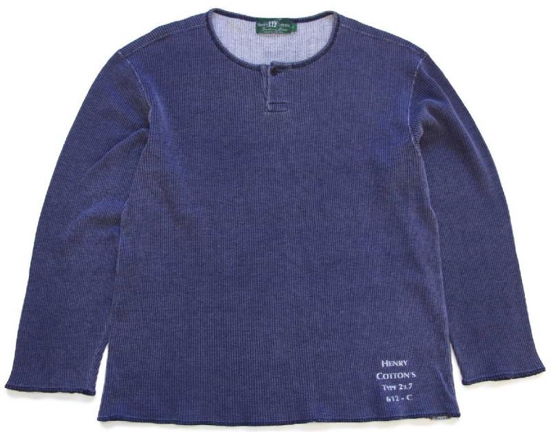 90s イタリア製 Henry Cotton's ステンシル ヘンリーネック