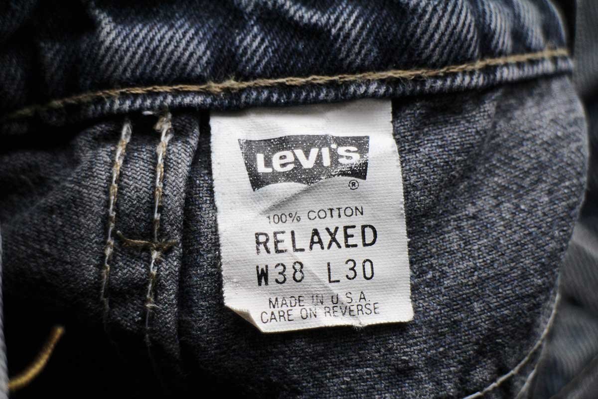 90s USA製 Levi'sリーバイス 540 カラーデニムパンツ 紺 w38