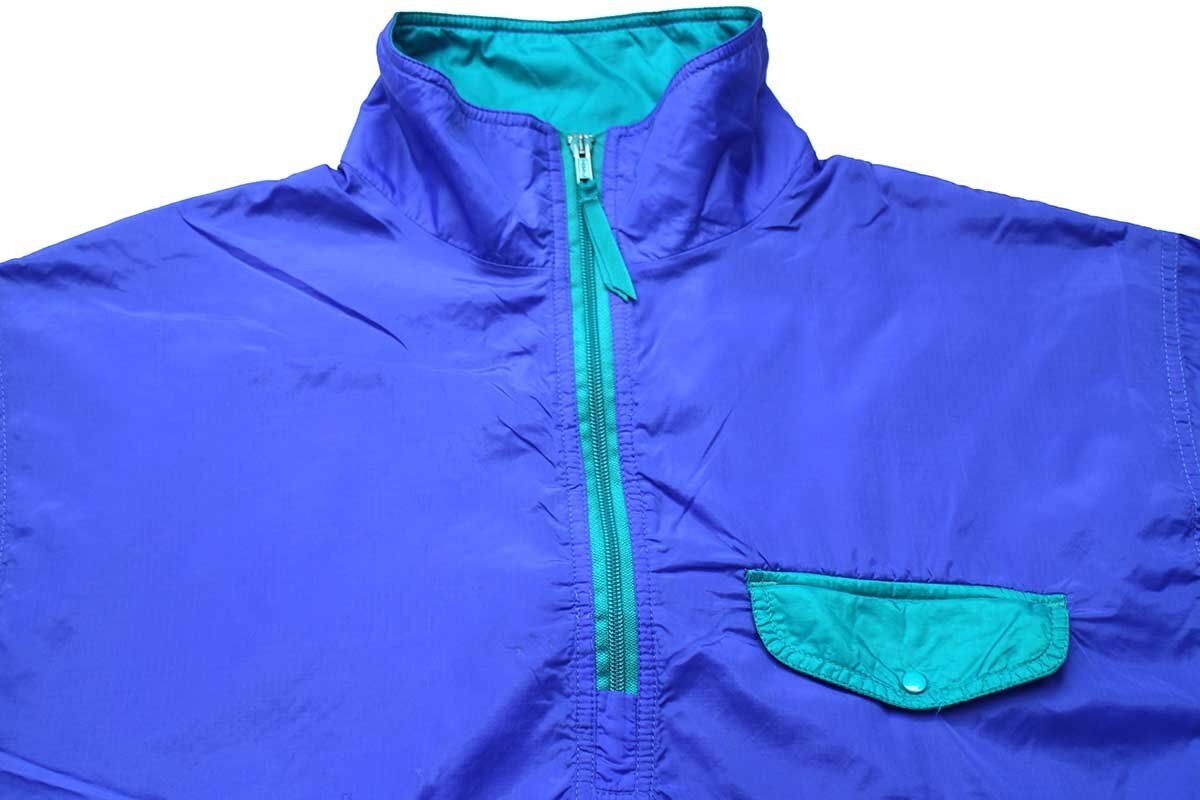 90s L.L.Bean プルオーバー ナイロンジャケット 青 XL - Sixpacjoe Web